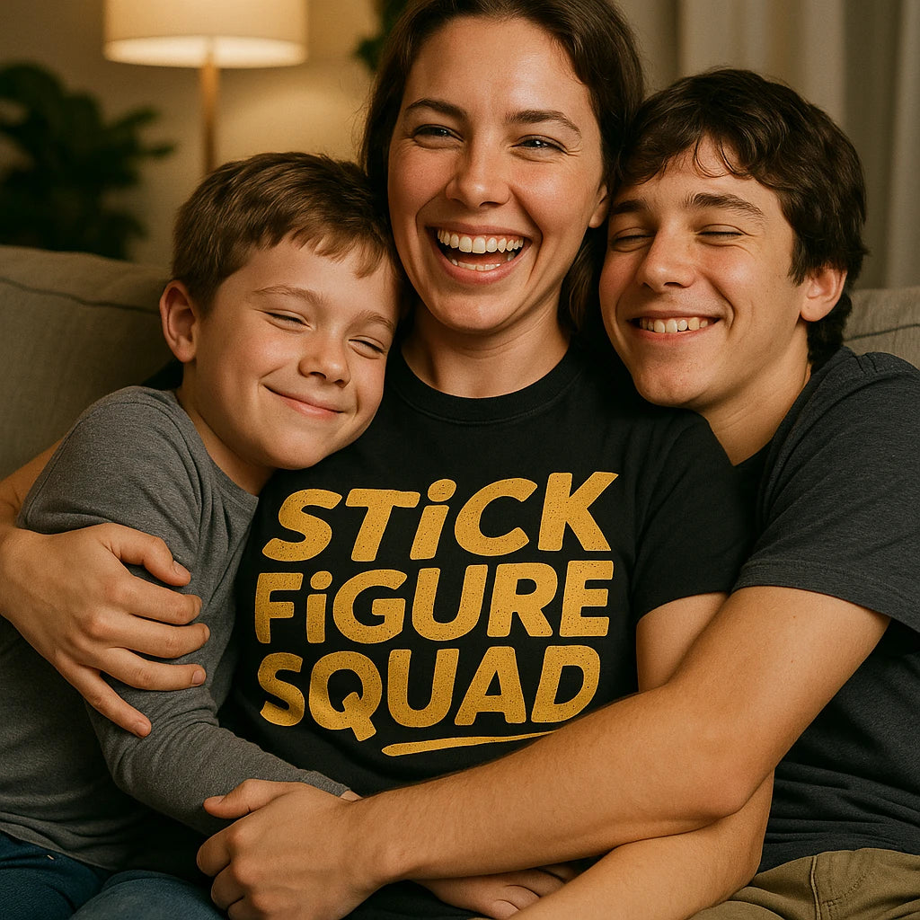 "Stick Figure Squad" family life t shirt - product photo 8