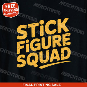 "Stick Figure Squad" family life t shirt - product photo 9