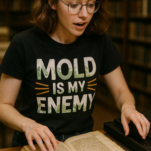 "Mold Is My Enemy" black archivist t shirt - a birthday gift for archivist