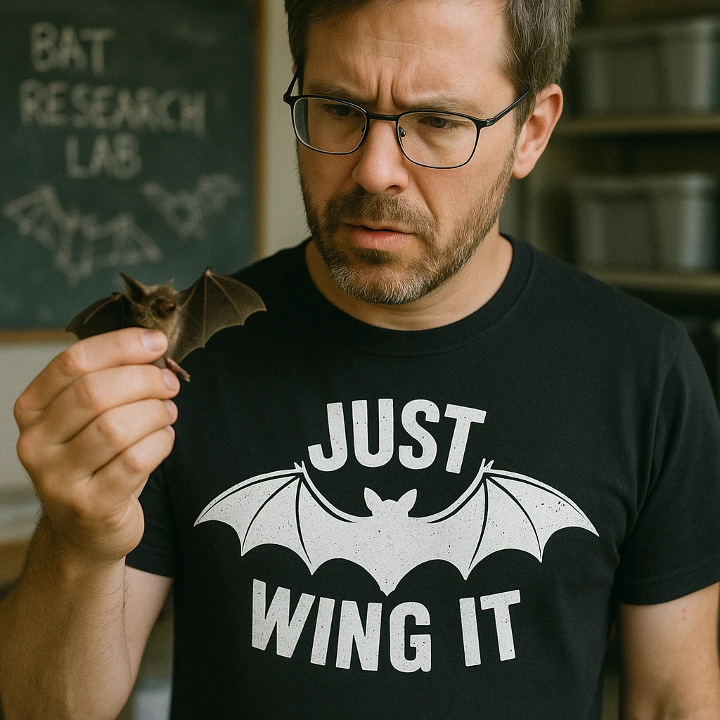 "Just Wing It" bat t shirt - product photo 8