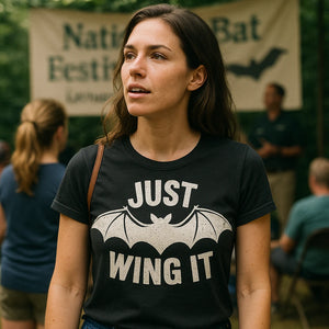 "Just Wing It" bat t shirt - product photo 9