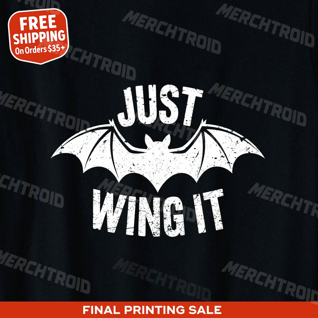 "Just Wing It" bat t shirt - product photo 10