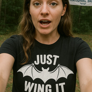 "Just Wing It" bat t shirt - product photo 7