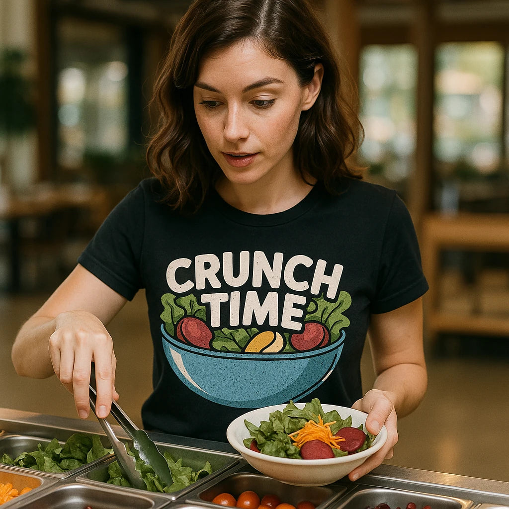 "Crunch Time" salad t shirt - product photo 9