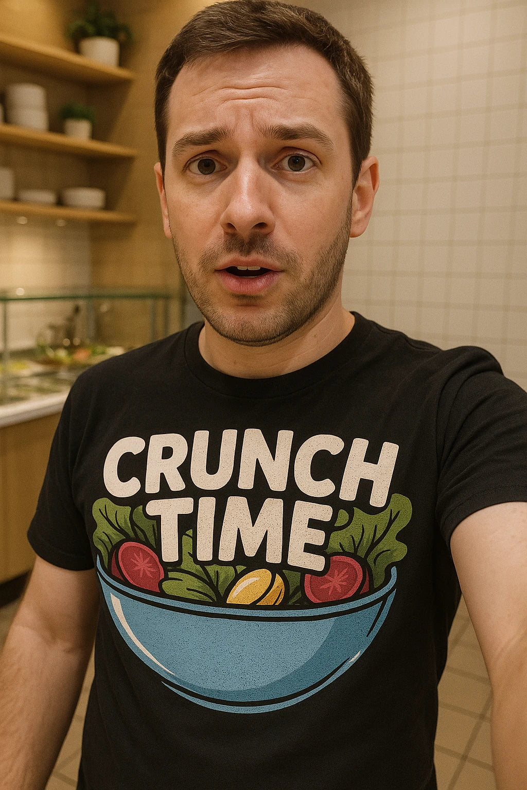 "Crunch Time" salad t shirt - product photo 7
