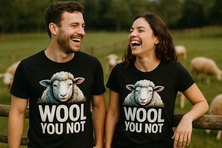 Person wearing the black black sheep t shirt graphic tee - 