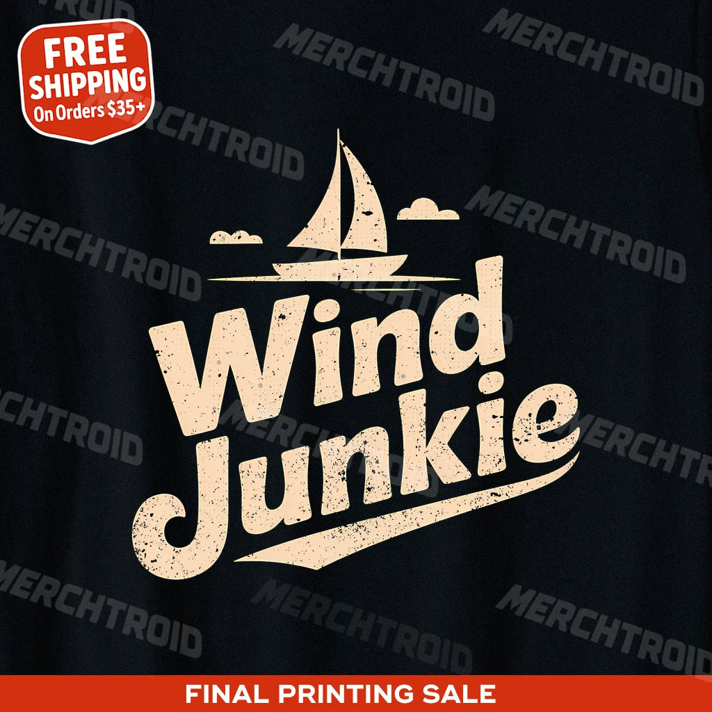 "Wind Junkie" sailing t shirt - product photo 9