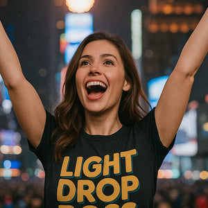 "Light Drop Boss" mens shirts for new years eve - product photo 7