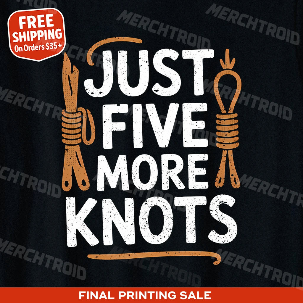 "Just Five More Knots" bushcraft shirts - product photo 9