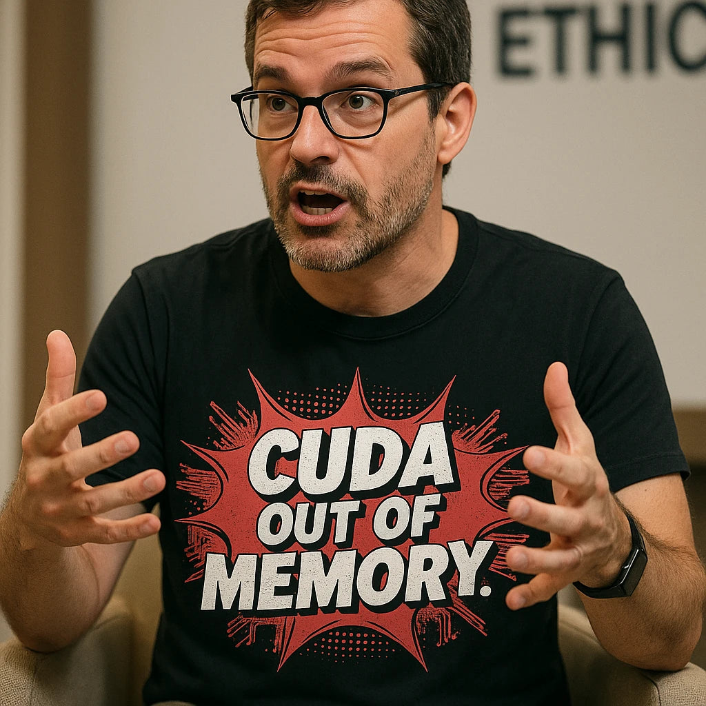 "Cuda Out of Memory" artificial intelligence shirts - product photo 8