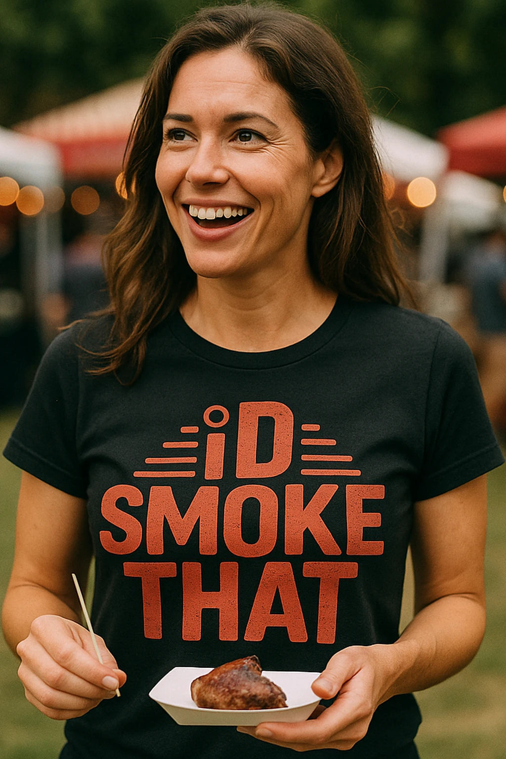 "Id Smoke That" steak t shirt - product photo 7