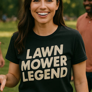 "Lawn Mower Legend" dad tee - product photo 7