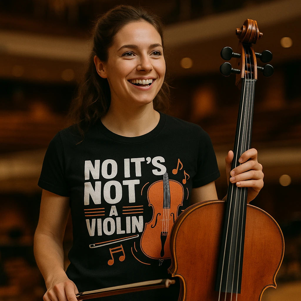 "No It'S Not a Violin" orchestra t shirt ideas - product photo 7