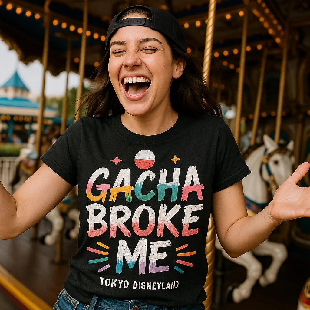 "Gacha Broke Me" tokyo t shirt - product photo 8