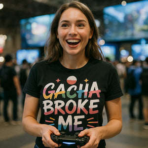 "Gacha Broke Me" tokyo t shirt - product photo 9