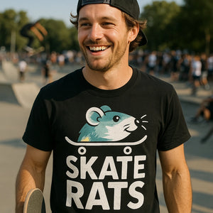 "Skate Rats" skateboarding t shirt - product photo 8