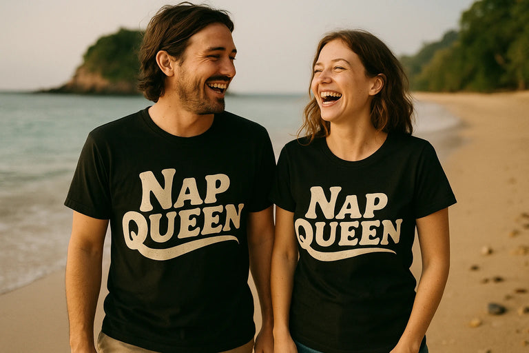 Person wearing the black relaxing t shirt graphic tee - 