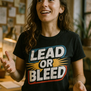 "Lead Or Bleed" black journalist shirts - a birthday gift for journalist lover