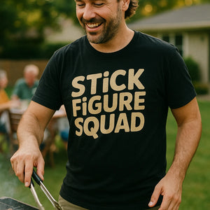 "Stick Figure Squad" black family life shirts - a birthday gift for family life lover
