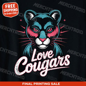 "Love Cougars" cougar shirts - product photo 10