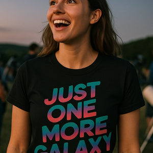 "Just One More Galaxy" stargazing shirts - product photo 7