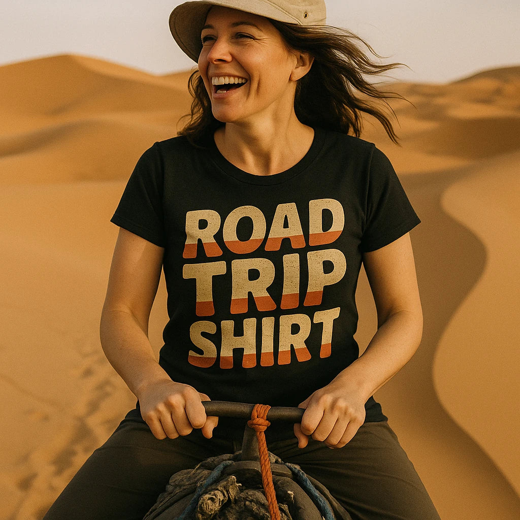 "Road Trip Shirt" adventure travel t shirt - product photo 8