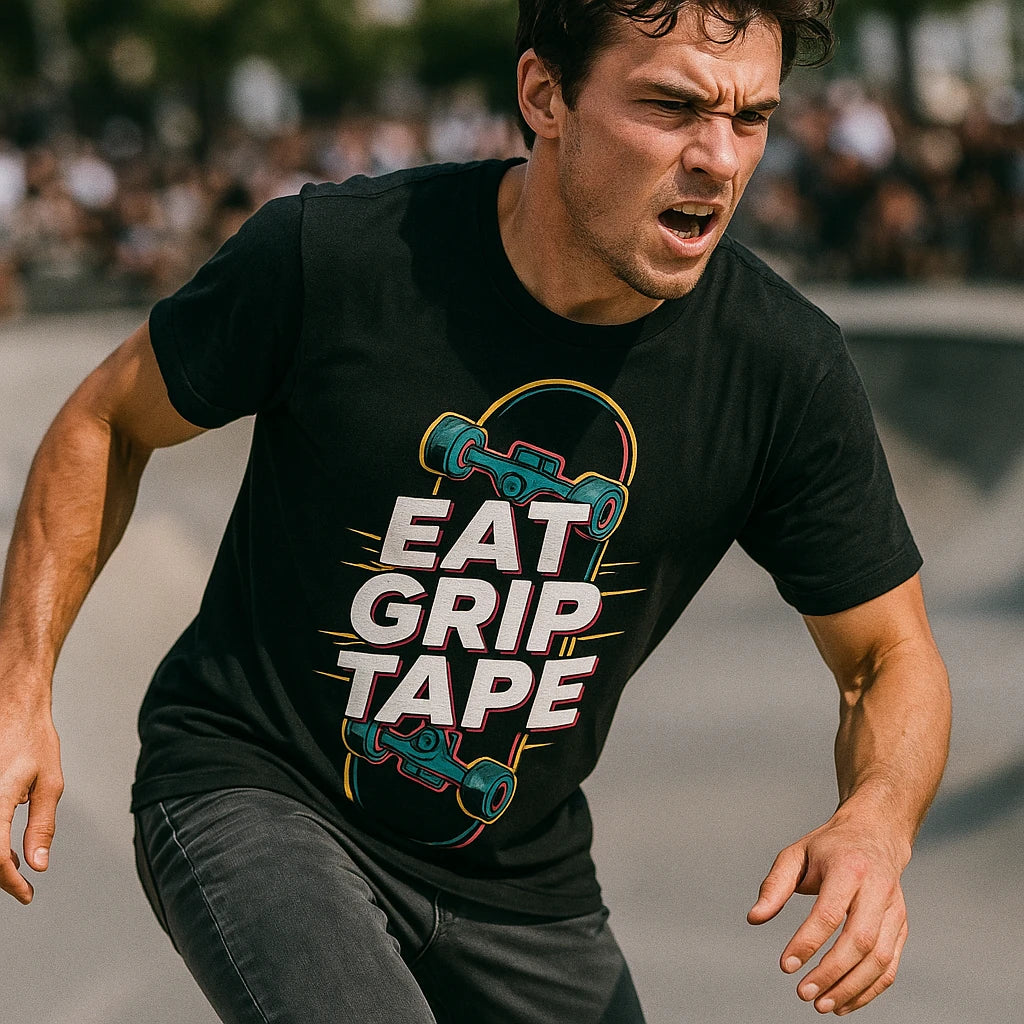 "Eat Grip Tape" skateboard t shirt - product photo 8