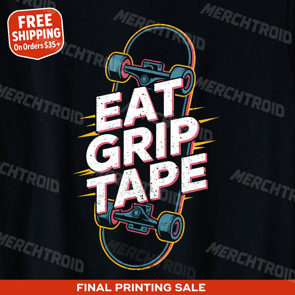 "Eat Grip Tape" skateboard t shirt - product photo 10