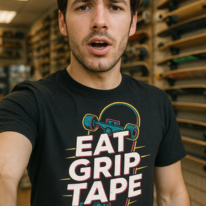 "Eat Grip Tape" skateboard t shirt - product photo 7