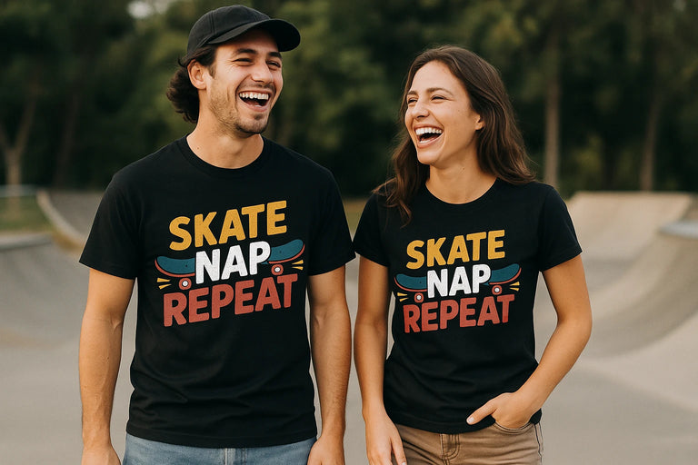 Person wearing the black skateboard tee shirts graphic tee - 