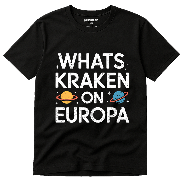 Black Space Science T Shirt - 
