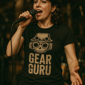 "Gear Guru" black steampunk shirts - a birthday gift for steampunk lover