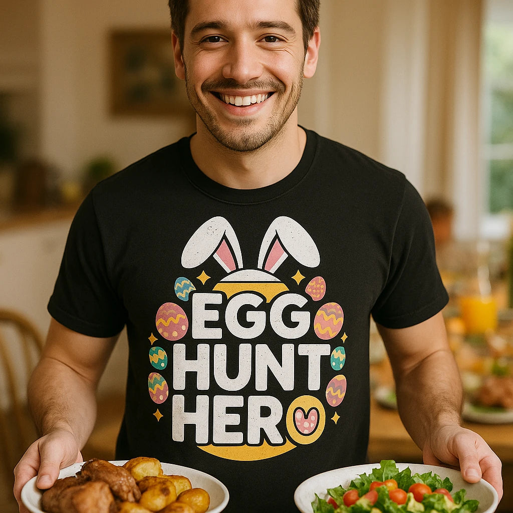 "Egg Hunt Hero" womens easter shirts - product photo 8