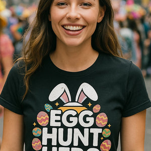 "Egg Hunt Hero" womens easter shirts - product photo 7