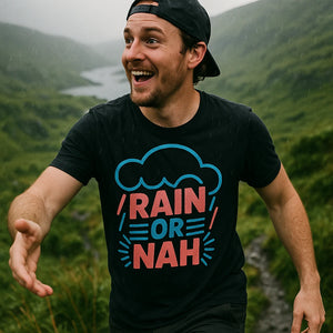 "Rain Or Nah" rain bow t shirt - product photo 8