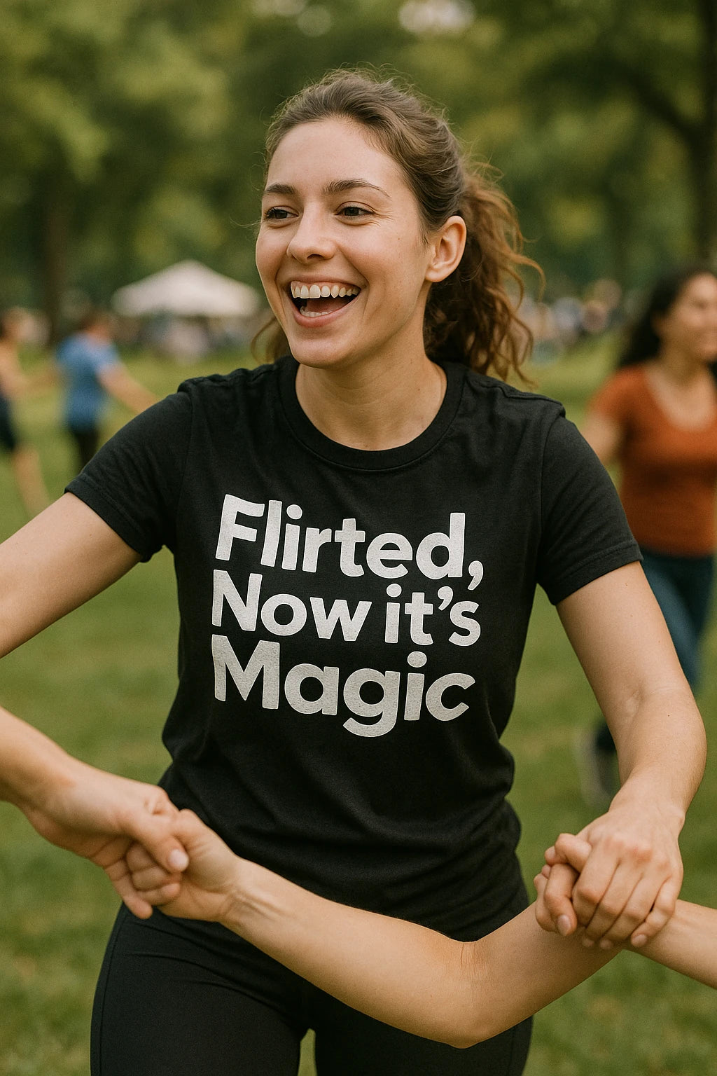 "Flirted, Now It’S Magic" black relationships shirts - a birthday gift for relationships lover