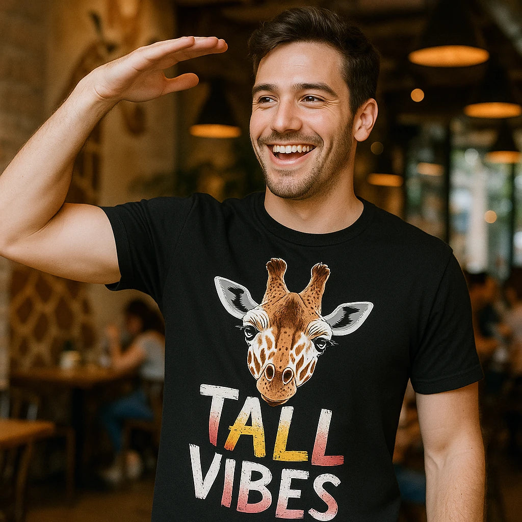 "Tall Vibes" giraffe shirts - product photo 8