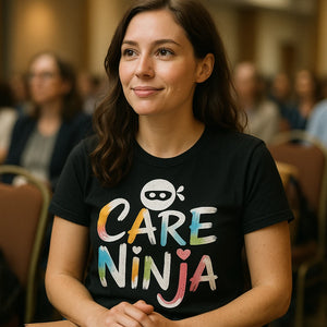 "Care Ninja" black social worker shirts - also a thank you gifts for social workers