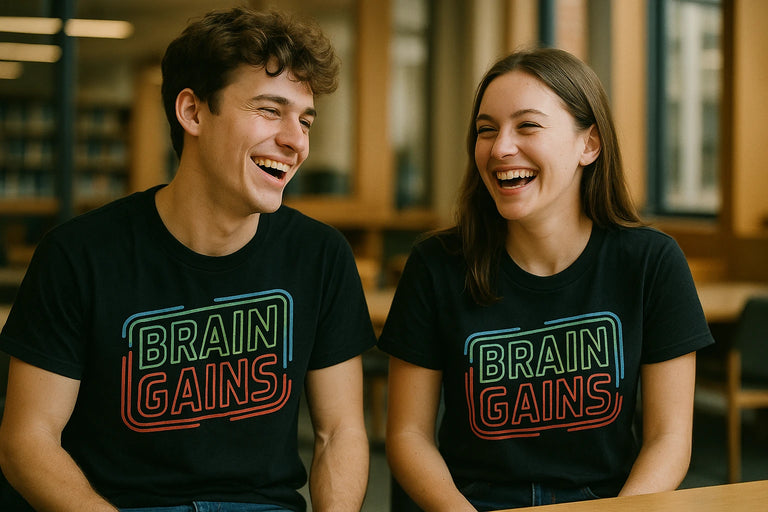 Person wearing the black studying t shirt graphic tee - 