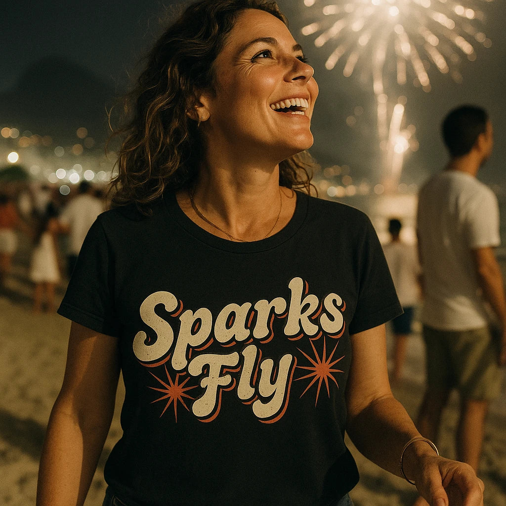 "Sparks Fly" new years eve shirts for women - product photo 8