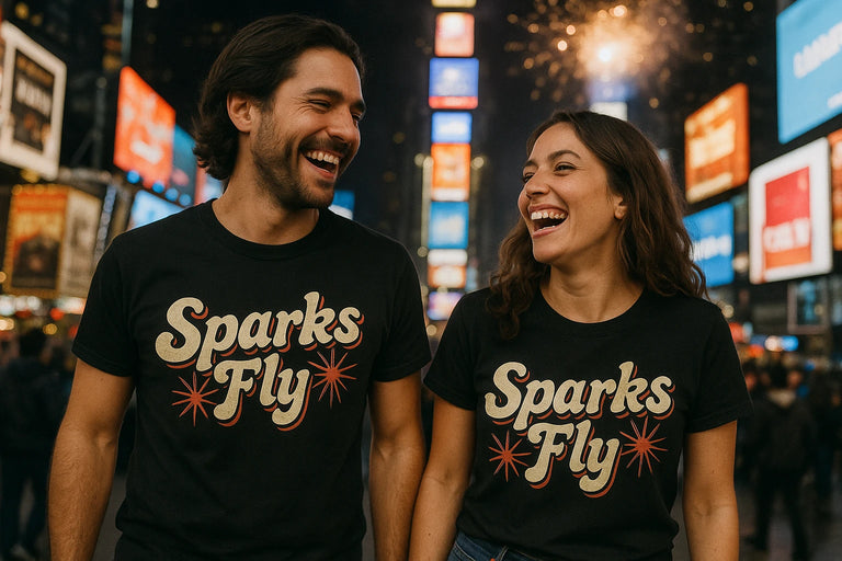 Person wearing the black new years eve shirts for women graphic tee - 