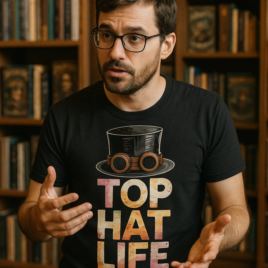"Top Hat Life" steampunk shirts - product photo 8