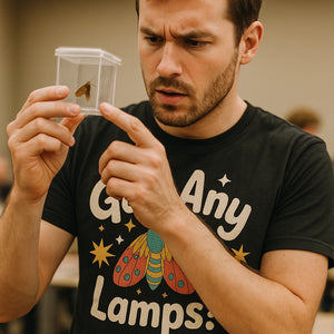 "Got Any Lamps" moth t shirt - product photo 8