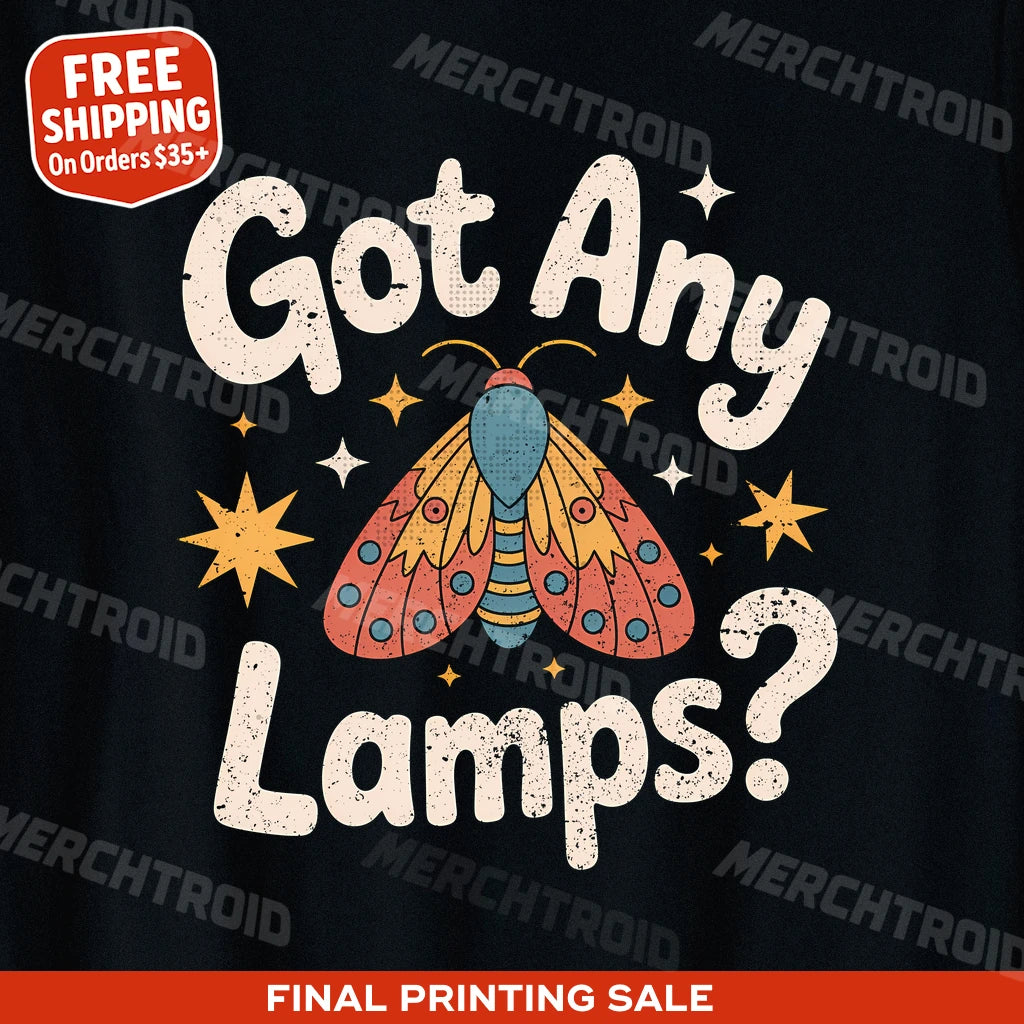 "Got Any Lamps" moth t shirt - product photo 10