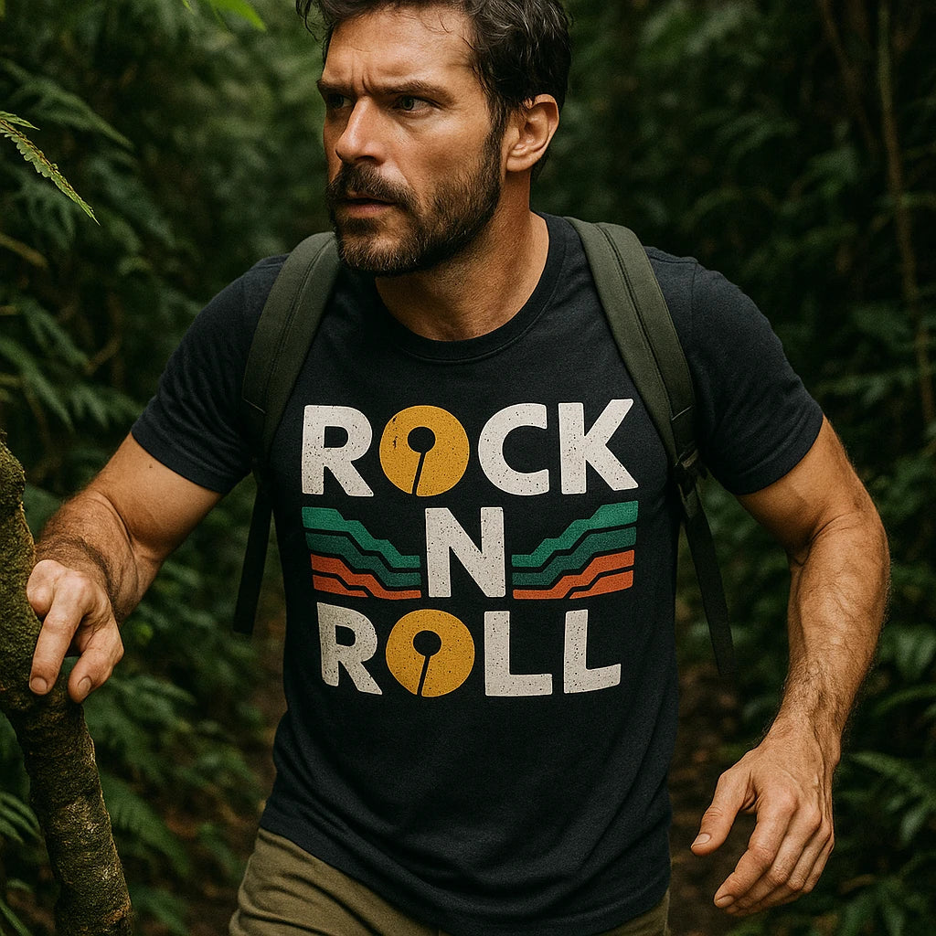 "Rock N Roll" trail running t shirt - product photo 8