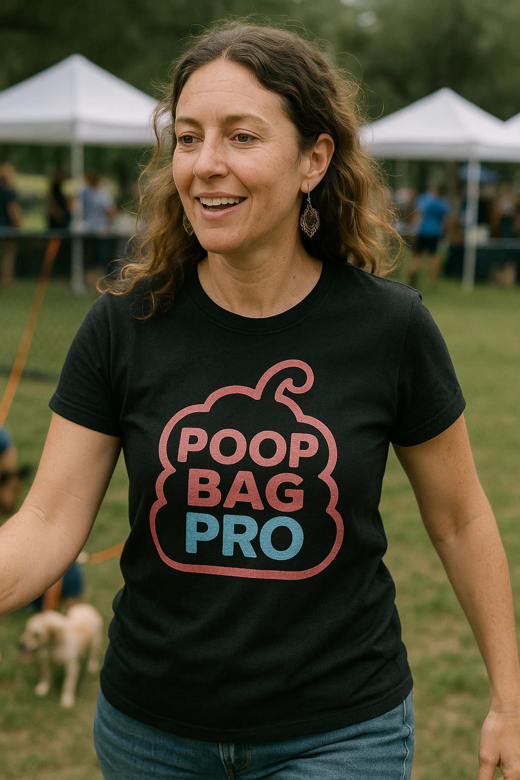 "Poop Bag Pro" black animal lovers t shirts - also a a perfect shirt for dog lovers
