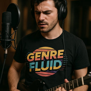 "Genre Fluid" music t shirt - product photo 8
