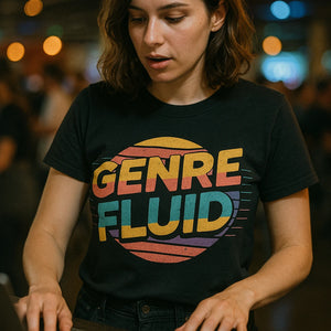 "Genre Fluid" music t shirt - product photo 6