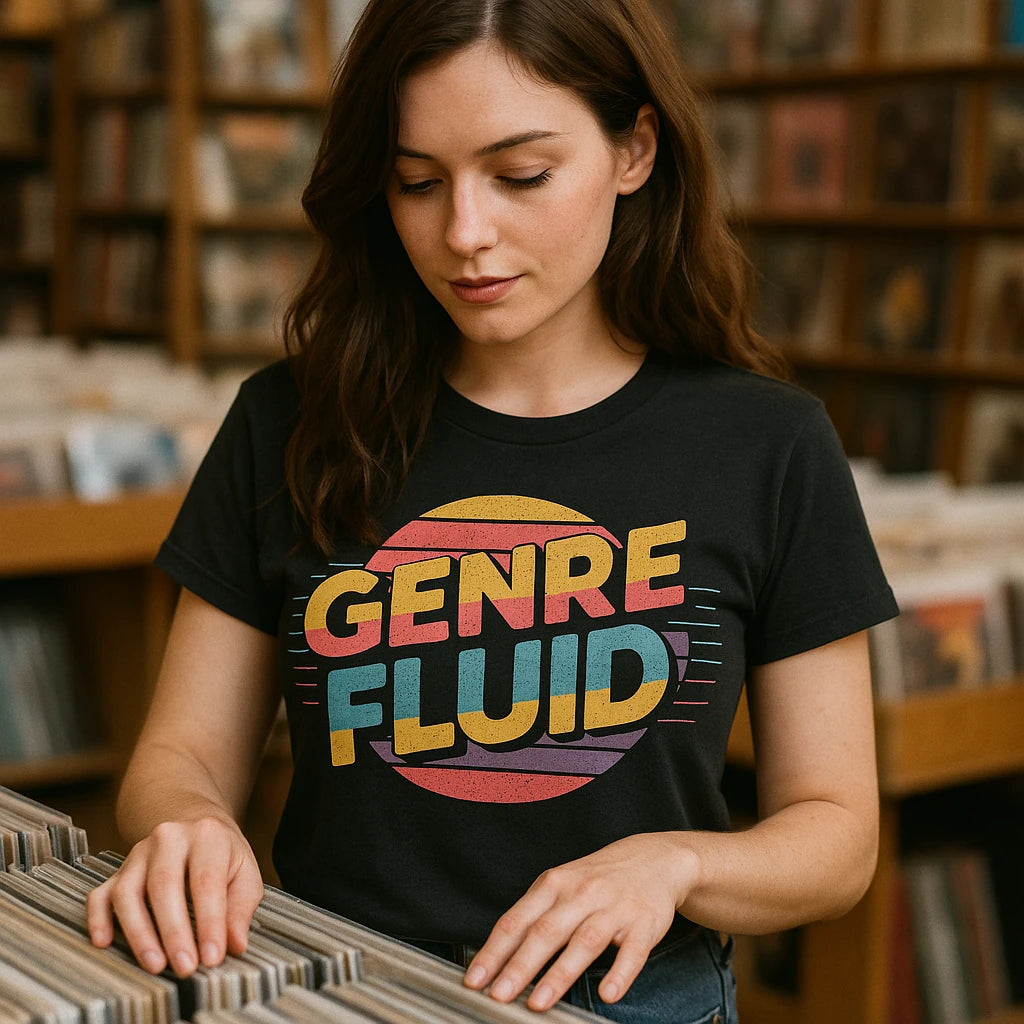 "Genre Fluid" music t shirt - product photo 9