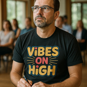 "Vibes on High" growth mindset tshirts - product photo 8